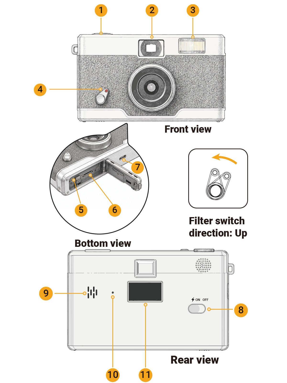 ES-K15 camera — front view